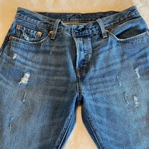 Levi’s 501 cropped denim